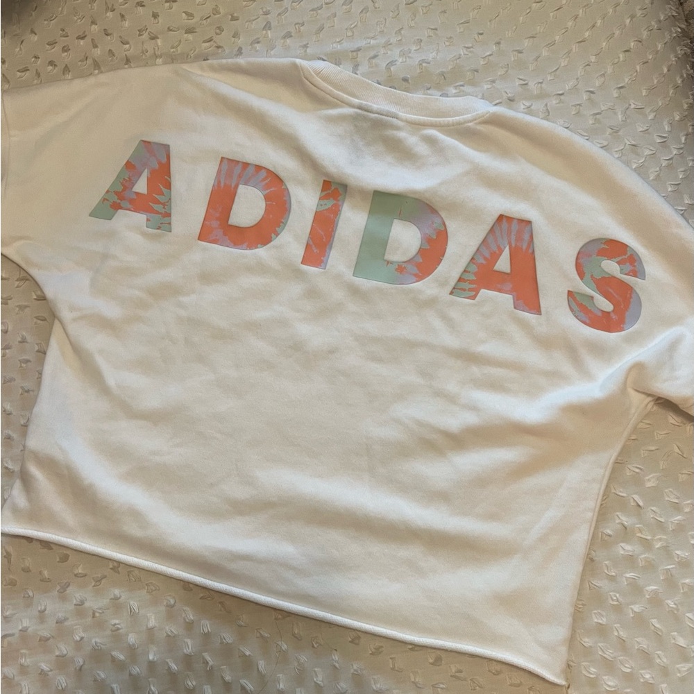 Adidas Cropped Tie-Dye LS - Size Small